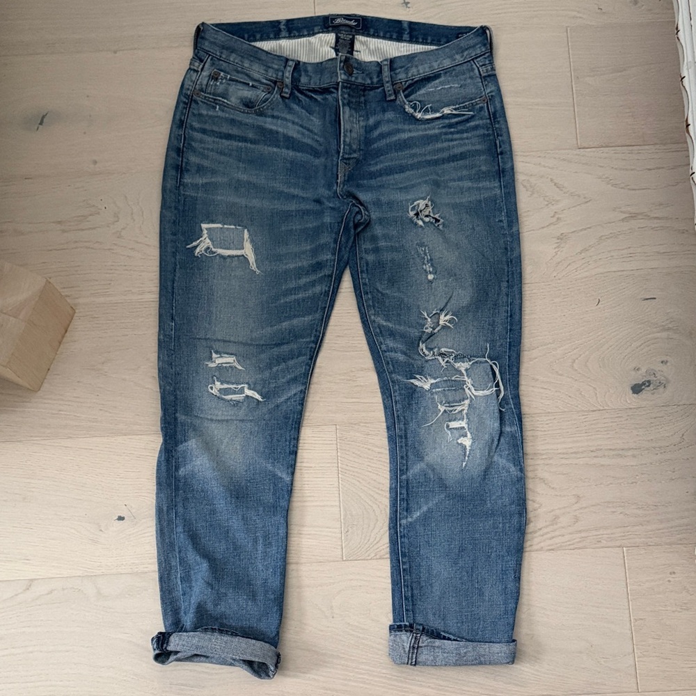 RUGBY Ralph Lauren Distressed Blue Jeans